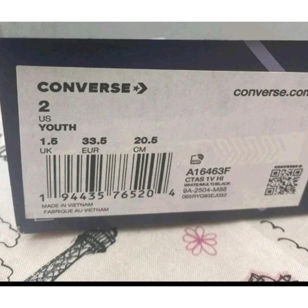Converse Chuck Taylor Kids Bluey‎ All Star EasyOn High Top Sneakers Shoes 2Y